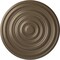 Ekena Millwork Carton Ceiling Medallion (For Canopies up to 2 5/8"), Hand-Painted Warm Silver, 12 5/8"OD x 1"P CM13CAWSS - alternate 1